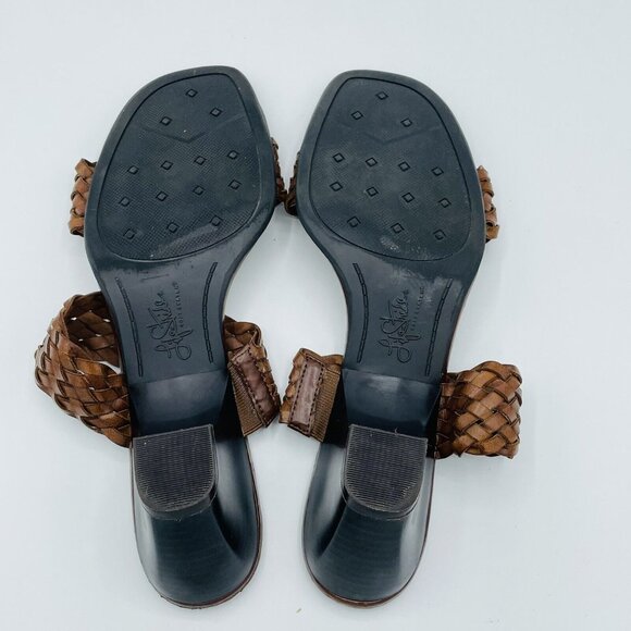 Life Stride Womens Sandal Size 10 M Brown Skip Woven Soft System Slip On Shoes - Picture 9 of 13